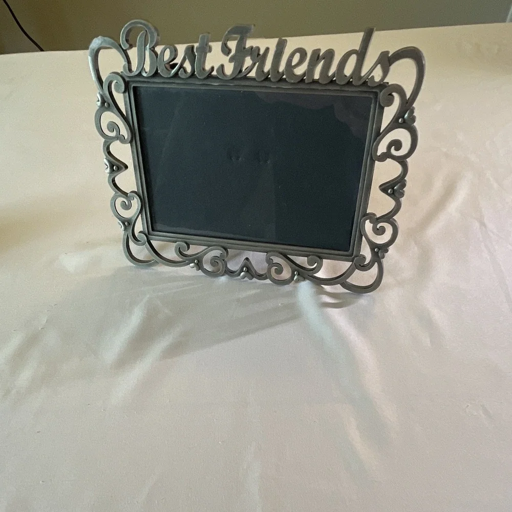 Freestanding Ornate Metal Photo Frame 